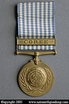 International Missions: UN Korean War Service Medal issued to Thai forces who participated (front).