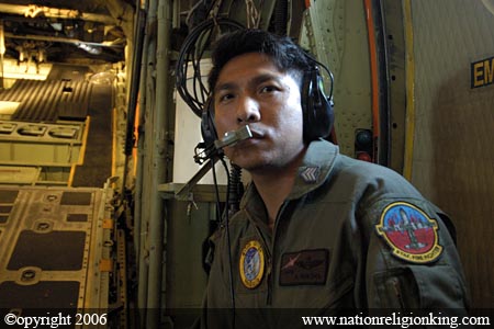 Royal Thai Air Force: Loadmaster Aboard a Thai Air Force C-130H