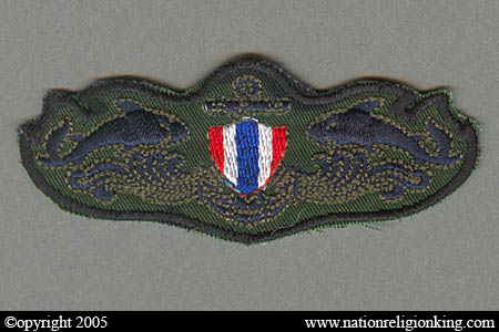 Royal Thai Navy: Seal/UDT Dolphins Patch Variant