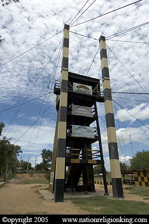 Border Patrol Police: Jump Tower. Rama IV Camp, Cha Am, Thailand.