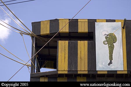 Border Patrol Police: Jump Tower. Rama IV Camp, Cha Am, Thailand.