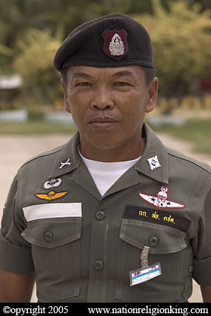 Thai Army Free Fall Parachutists patch on black