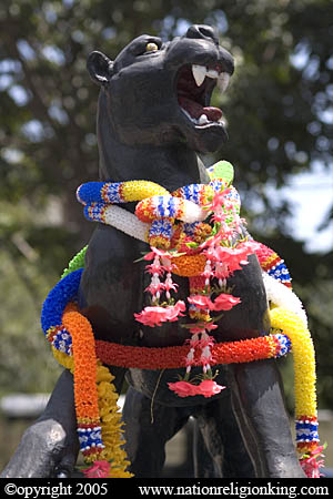 Black Panther Statue at Camp Naresuan