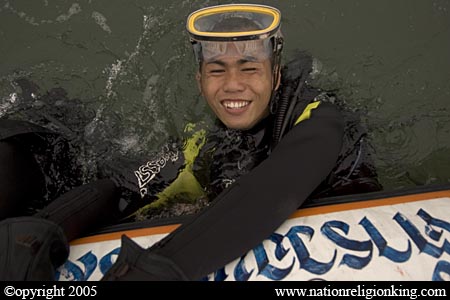 Border Patrol Police: Sea Air Rescue training off the coast of Cha-Am, Thailand.