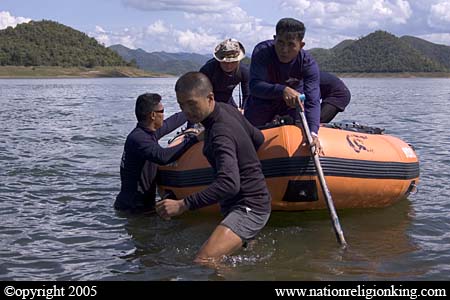 Border Patrol Police: Sea Air Rescue training at Kaeng Krachan National Park, Thailand.