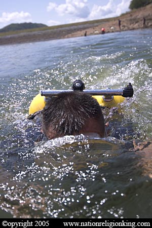 Border Patrol Police: Sea Air Rescue training at Kaeng Krachan National Park, Thailand.