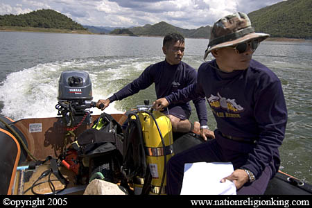 Border Patrol Police: Sea Air Rescue training at Kaeng Krachan National Park, Thailand.