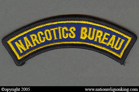 Narcotics Suppression Police: Older Narcotics Bureau Shoulder Tab